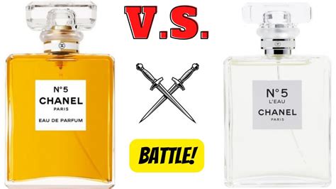 difference between chanel no 5 and l'eau|More.